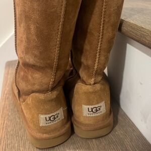UGG Chestnut Suede Slippers